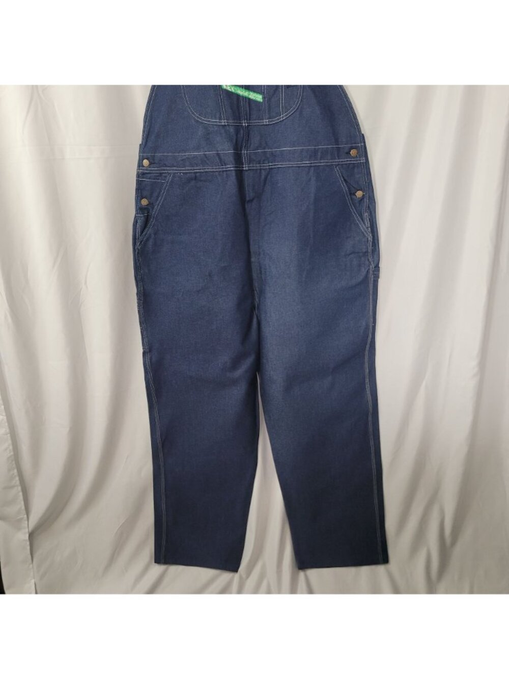 Key Imperial Men's Blue Denim Bib Overalls US Size 48x32 NWOT - Picture 2 of 12